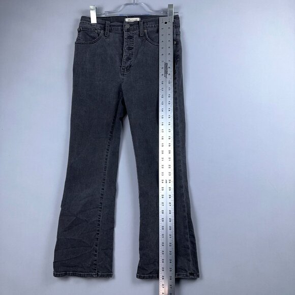 Madewell Cali Demi Bootcut Jeans Womens Size 28 High Rise Button Fly Black - Picture 10 of 13